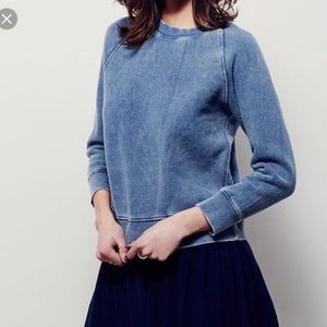Free People Raglan crop sweatshirt worn once